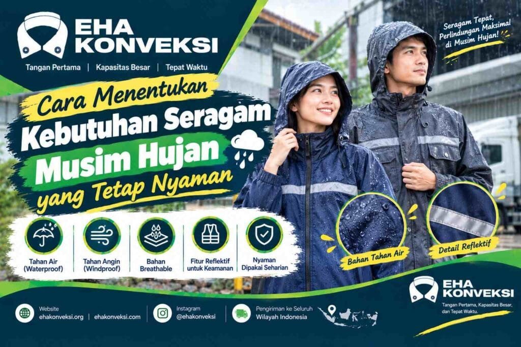 kebutuhan seragam musim hujan -Konveksi Seragam