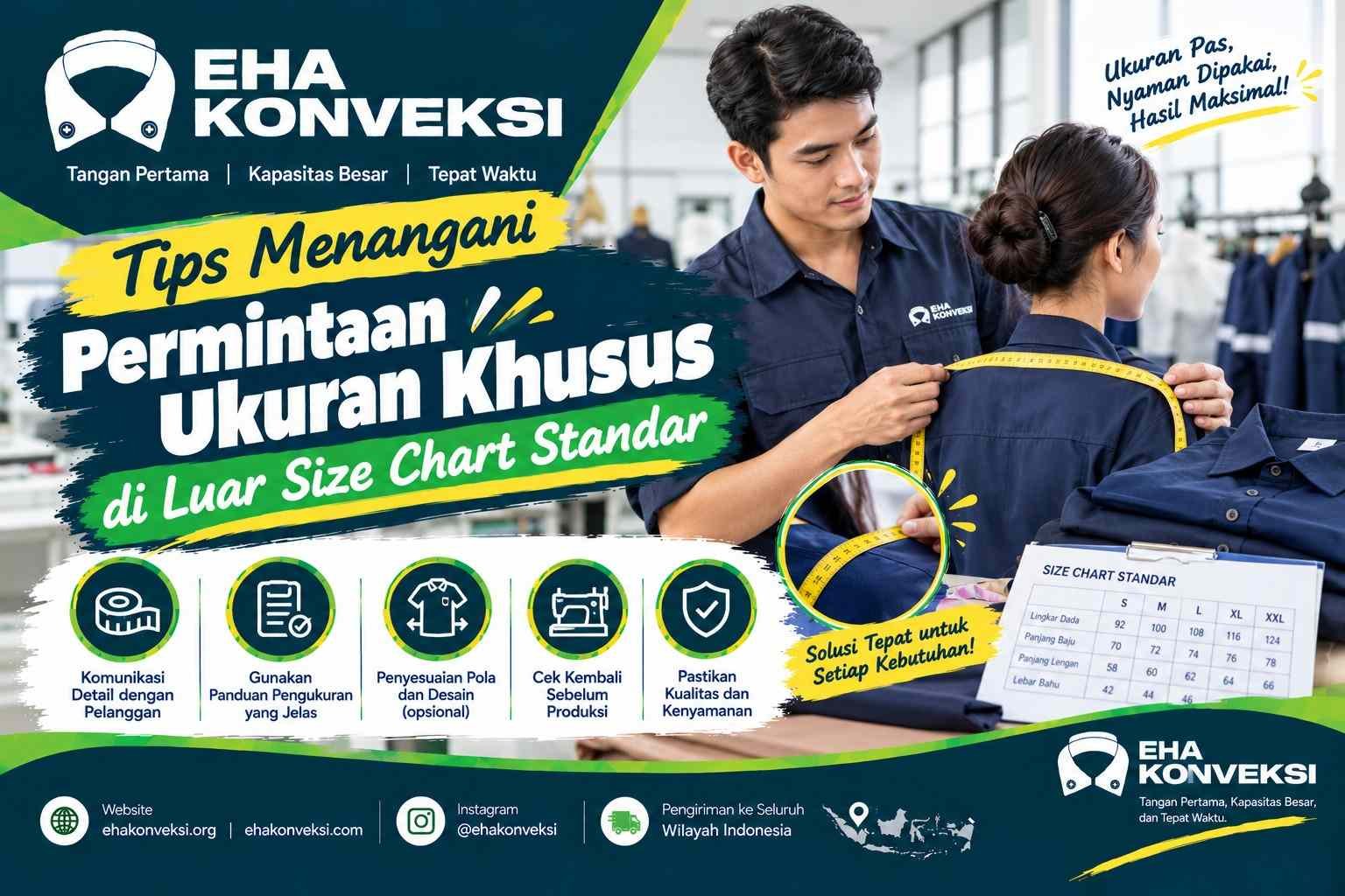 permintaan ukuran khusus - Konveksi Seragam